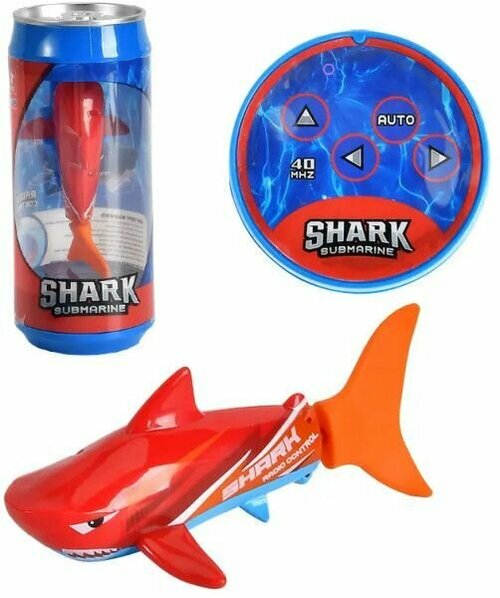 Create Toys радиоуправляемая рыбка-акула в банке красная 3310H-RED