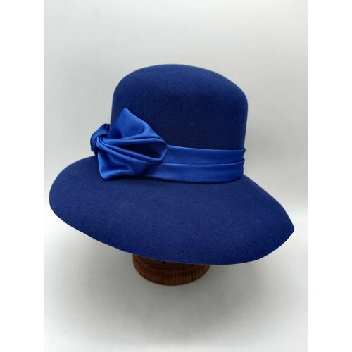 Шляпа Фетр Сибири, размер 55-56, синий