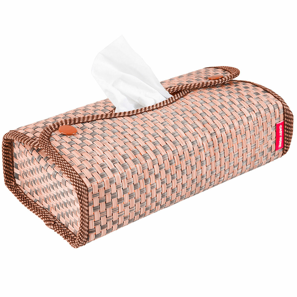 Салфетница Casy Home 24x12x6см, цвет коричневый - фото №6