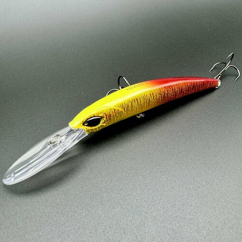 Воблер для троллинга YO-ZURI 110 Crystal minnow Deep diver(F) на щуку, сома, судака