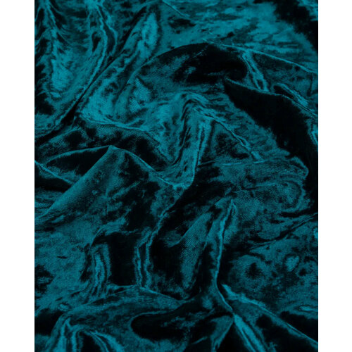 Изумрудный бархат стрейч 2м