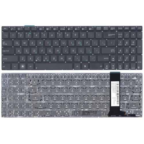 Клавиатура для Asus 9z. n8bbq. k0r, русская, черная клавиатура для ноутбука asus 9z n8bbq k0r черная с белой подсветкой