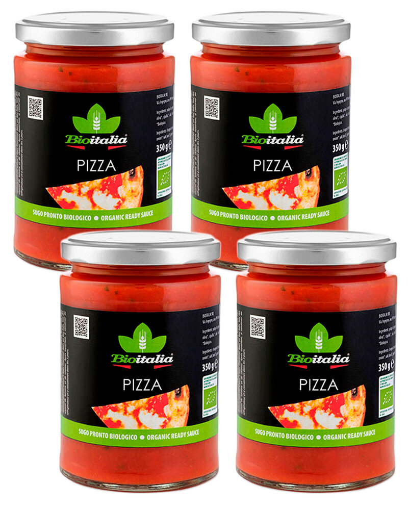 Соус Bioitalia томатный для Пиццы 350 гр. - 4 шт