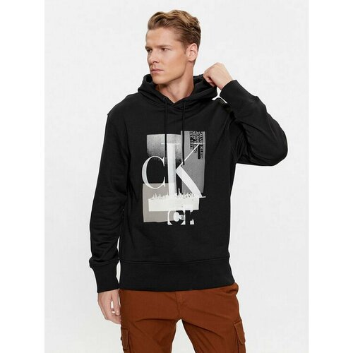 Худи Calvin Klein Jeans, размер S [INT], черный