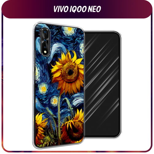 Силиконовый чехол на Vivo iQOO Neo/V17 Neo / Виво iQOO Neo/V17 Neo Цветы Ван Гога чехол панель накладка mypads для vivo iqoo neo vivo v17 neo тонкая полимерная силиконовая прозрачная с цветными гранями черная