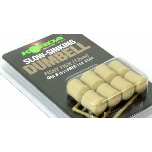 Приманка Korda Dumbell fishy fish pop-up 12мм кукуруза силиконовая медленно тонущая korda maize slow sinking pink розовый