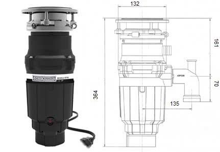 Измельчитель пищевых отходов Bone Crusher BC-610