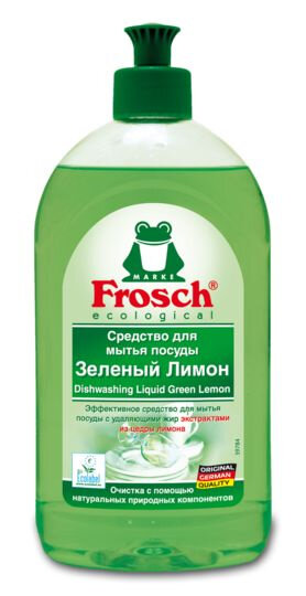 Frosch Средство для мытья посуды зелёный лимон 0,5 л