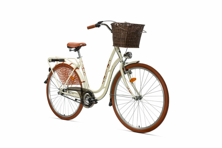 фото AIST Велосипед Аист Tango 2.0 Premium + Корзина Леди 28" (бежевый)