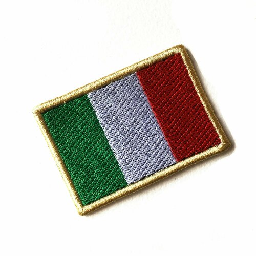Нашивка флаг Италии 6х4 см