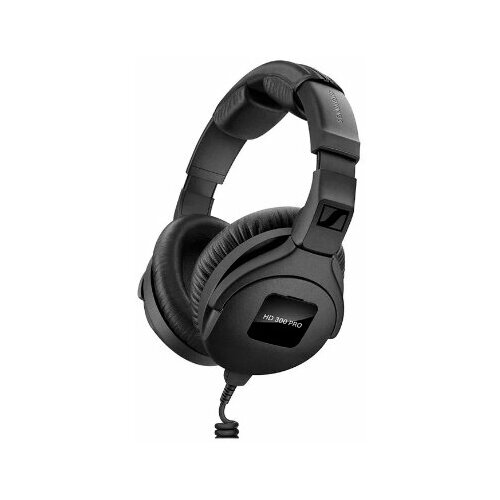 Гарнитура накладные Sennheiser HD 300 PRO 1.5м черный проводные оголовье