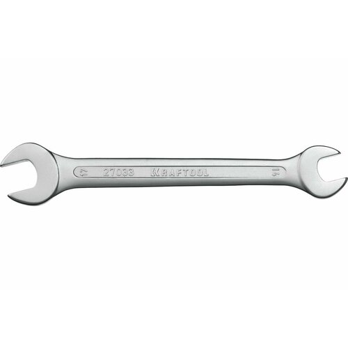 KRAFTOOL 14 х 17 мм, рожковый гаечный ключ (27033-14-17) kraftool 13 х 14 мм рожковый гаечный ключ 27033 13 14
