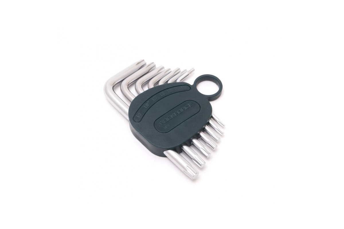 Набор ключей TORX Г-образных ROCKFORCE RF-5071, T10-40, 7 предметов, пластиковый держатель