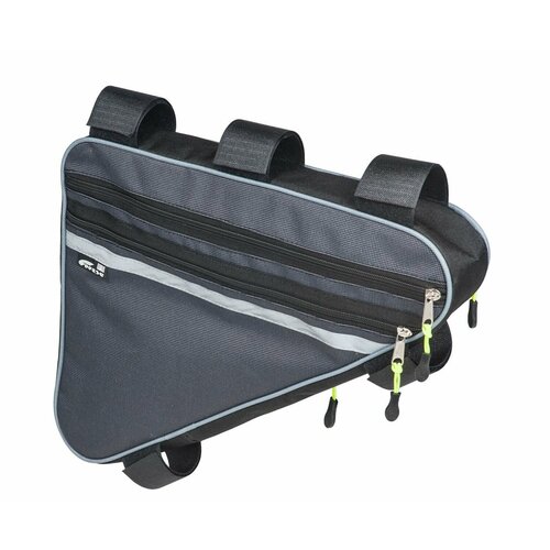 Велосумка под раму велосипеда Актив размером 38х29х6 см серая 1099₽