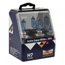 Лампа галогенная Маяк Active Super White H7 12V 55W, 2 шт.