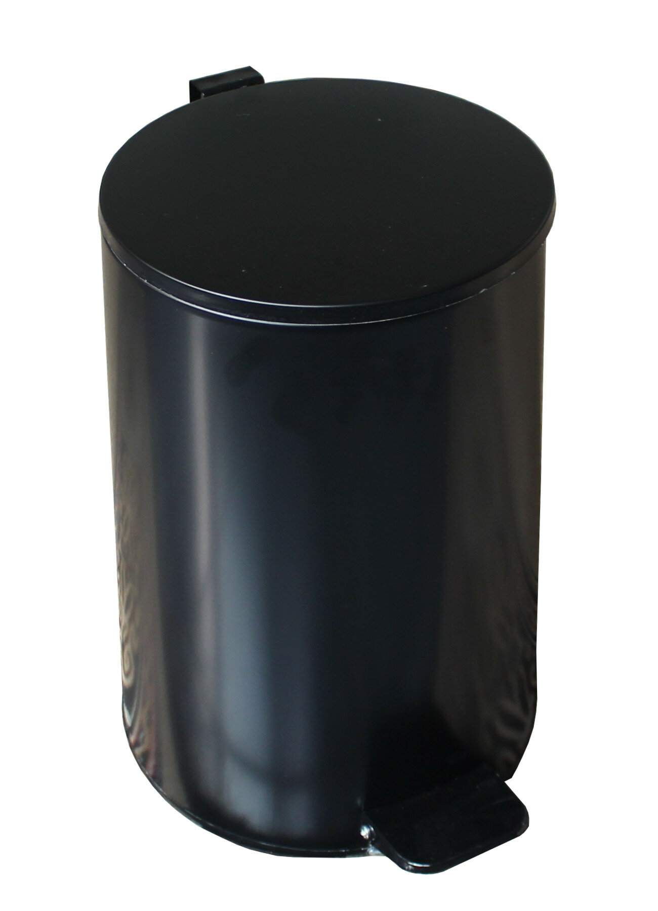 фото Урна с педалью титан, 20 литров, черная