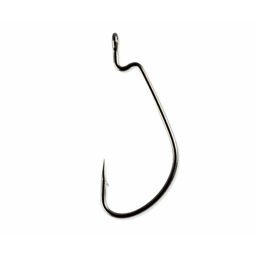 Owner Крючок офсетный OWNER 5140 J-HOOK BC (Размер # 2; 6шт Black Chrome)