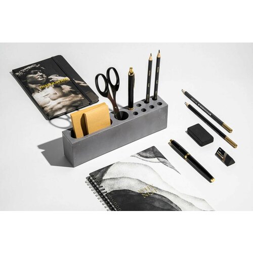 Карандашница - органайзер для канцелярии Серый 5400₽