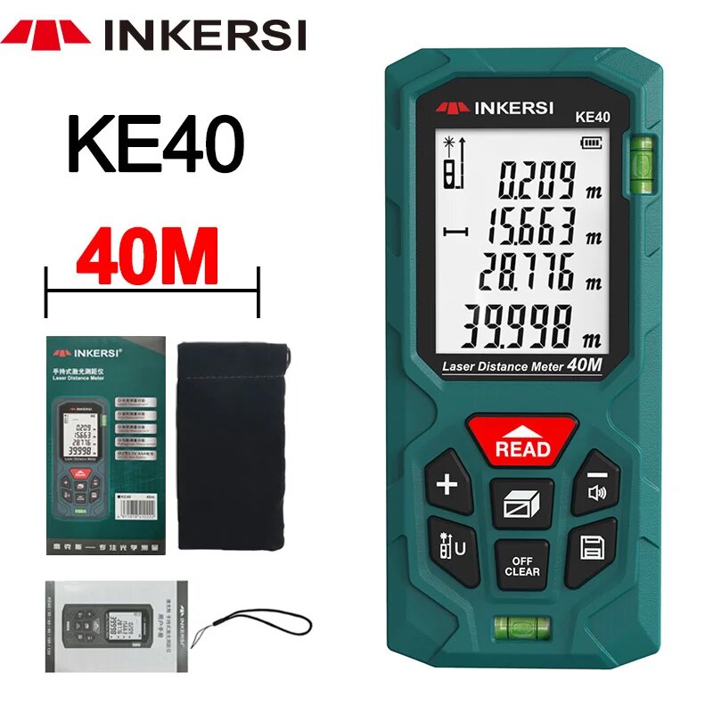 Лазерный дальномер INKERSI КЕ40/50/50/60/80/100/120 м, KE40 40M