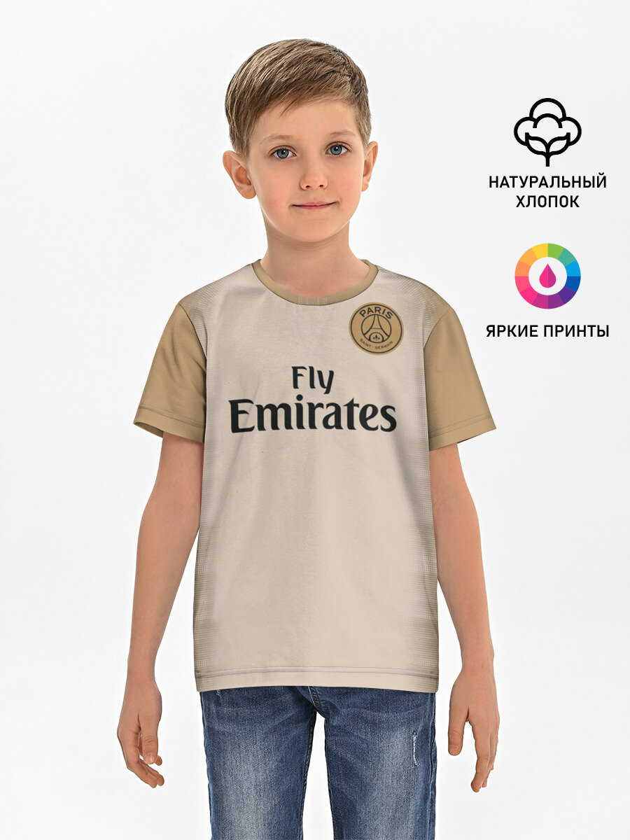 Футболка хлопковая детская PSG Форма Новая Away 18/19