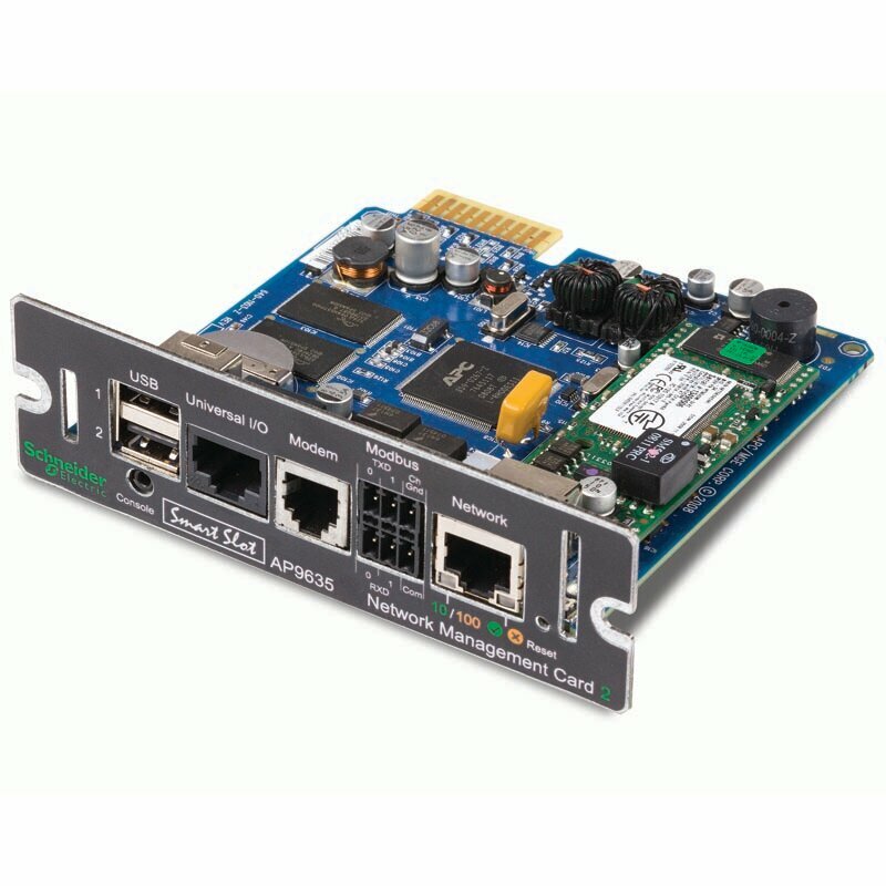 Плата сетевого управления Schneider Electric AP9635CH, для ИБП, интерактивная, черный цвет