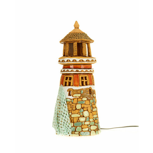 Маяк светильник керамика высота 30 подсвечник