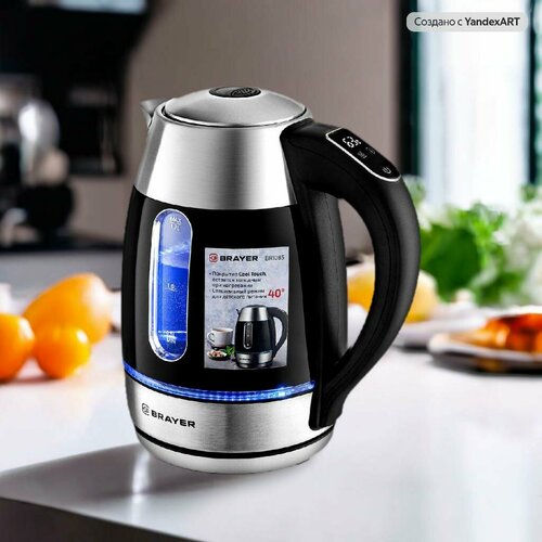 Чайник электрический BRAYER BR1085 двойные стенки и выбор температуры 3299₽