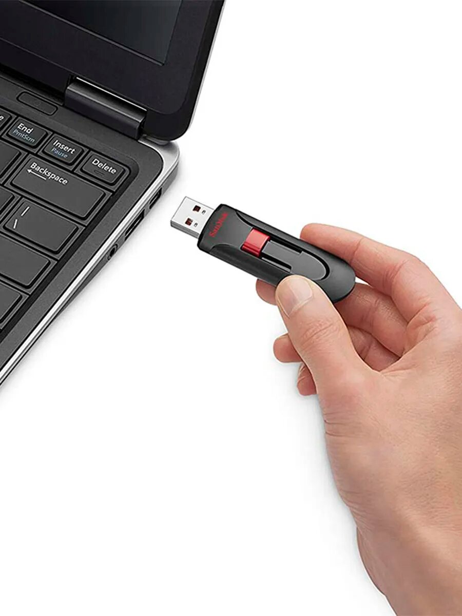 Флеш-накопитель SanDisk Cruzer Glide, 256 Gb, USB 3.0, черный сапфир — фото 1