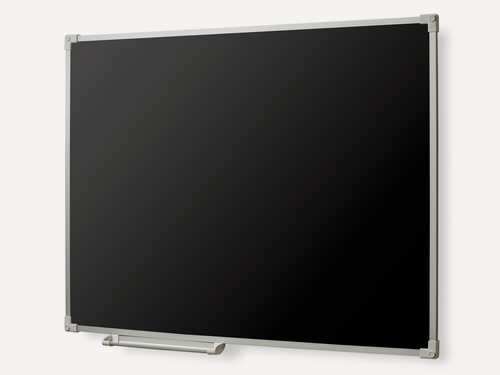 Изображение товара Одноэлементная магнитная полимерная школьная доска 1700х1000мм чёрная (меловая)