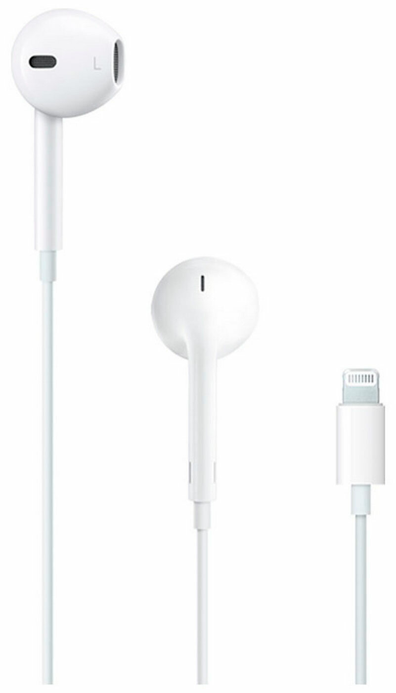 Наушники Apple EarPods с коннектором Lightning. Apple EarPods with Lightning Connector MMTN2