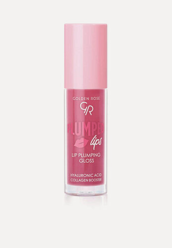 Изображение товара Блеск для губ Golden Rose "PLUMPED LIPS PLUMPING GLOSS", для объема и увлажнения, с перем и имбирем