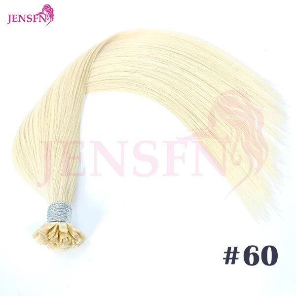 Пряди для наращивания JENSFN 100% натуральные прямые кератиновые