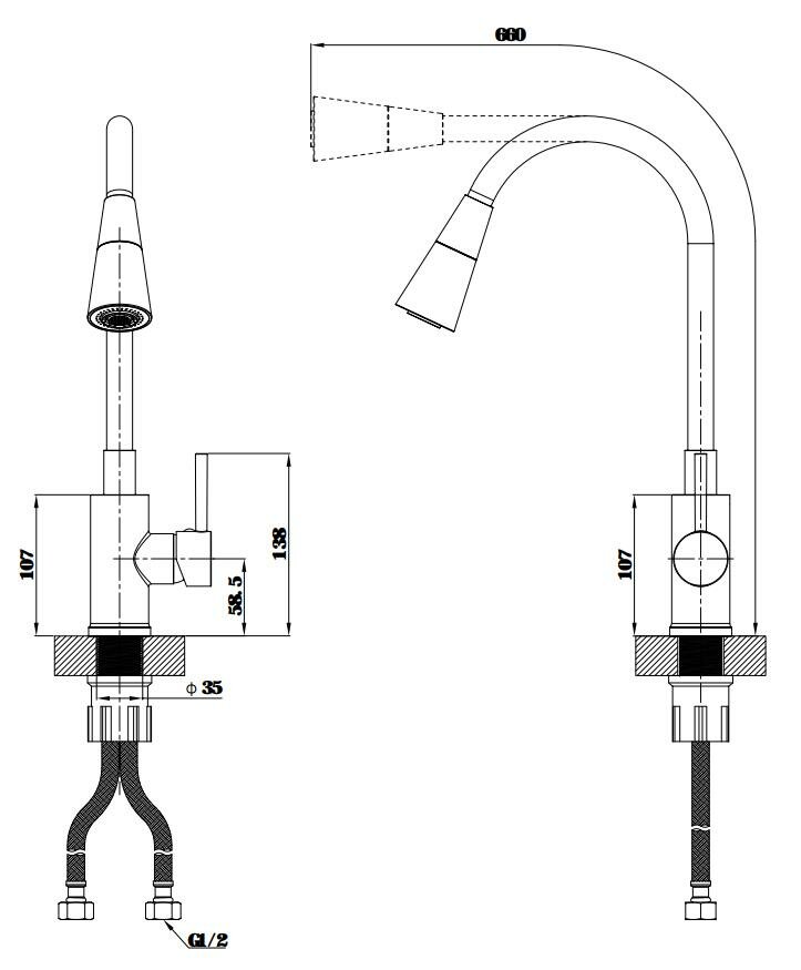 Смеситель для кухни Esko - фото №3