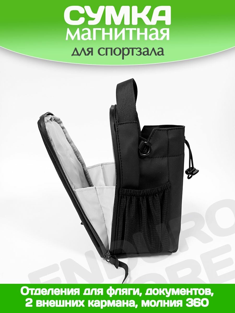 Сумка спортивная , 10х24, черный — фото 1