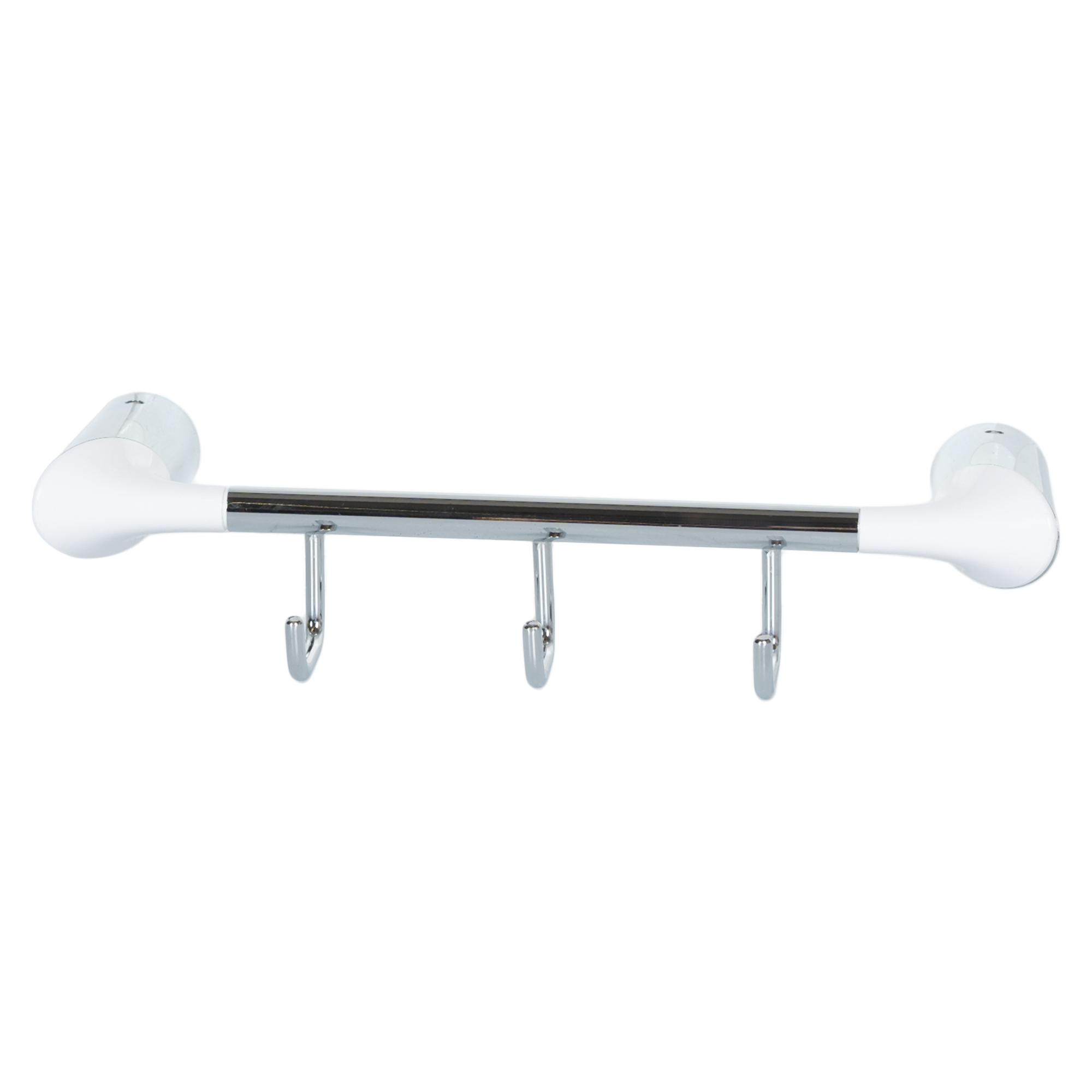 Вешалка Swensa Lock SWR-6600-10-CRM нержавеющая сталь 3 крючка цвет белый