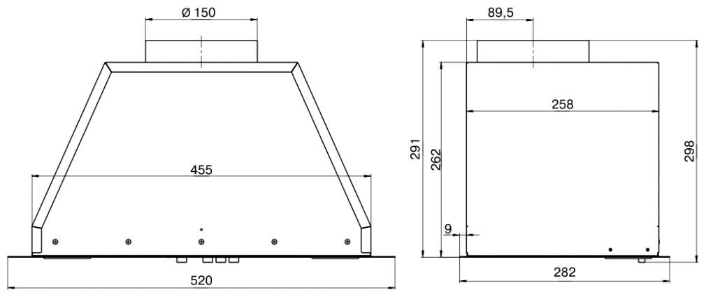 Elikor Flat 52П-650-К3Д Кухонная вытяжка врезной блок топленое молоко . - фотография № 2