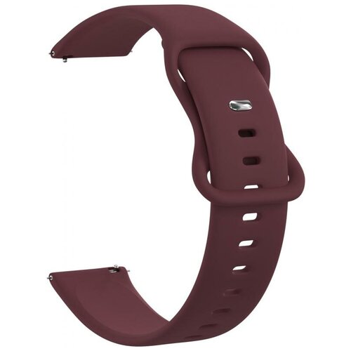 Ремешок силиконовый GSMIN Net 22 для Samsung Gear S3 Frontier / Classic / Galaxy Watch (46 mm) (Бордовый) ремешок силиконовый gsmin net 22 для elari kidphone 2 бордовый
