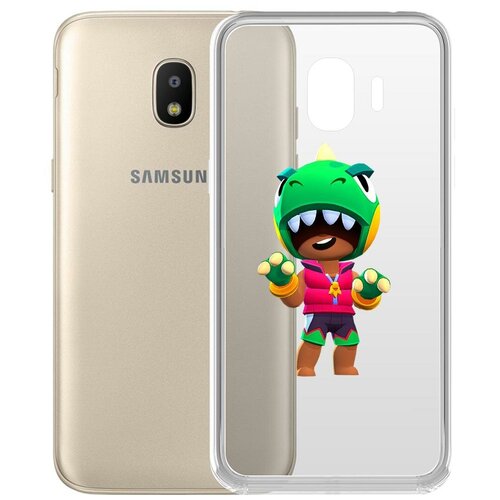 фото Чехол-накладка clear case brawl stars-дино леон для samsung galaxy j2 (2018) (j250) krutoff group