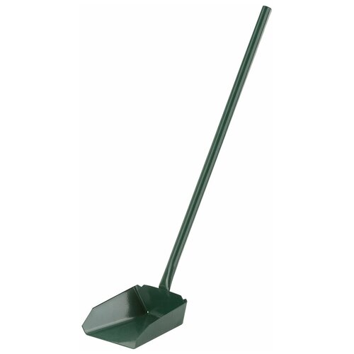 Совок для золы из инструментальной стали 12х13 см с длинной ручкой 47 см, порошковая окраска