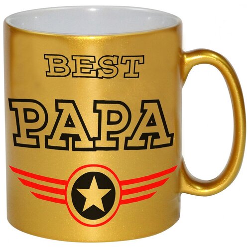 фото Золотая кружка best papa drabs