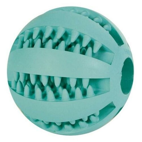 фото Trixie игрушка для собаки мяч для бейсбола dentafun 5 см, зеленый (2 шт)