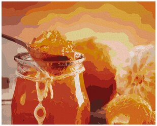 Картина по номерам Артвентура «Апельсиновый джем» (Холст на подрамнике, 40х50 см)