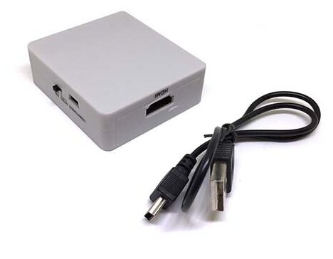 Конвертер HDMI to A/V (тюльпан) Espada EDH14 (преобразователь/цифровой сигнал в аналоговый сигнал/HDMI to AV 3RCA CVBs Composite Video Audio Converter Adapter)