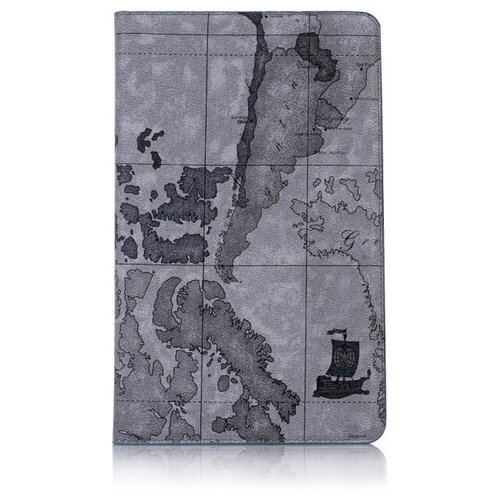 фото Чехол-обложка футляр mypads для samsung galaxy tab a 10.1 sm-t510 (2019) / samsung galaxy tab a 10.1 sm-t515 (2019) тонкий с магнитной застежкой необычный с красивым рисунком тематика карта мира