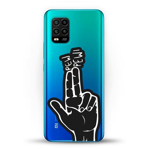 фото Силиконовый чехол pew-pew на xiaomi mi 10 lite andy & paul