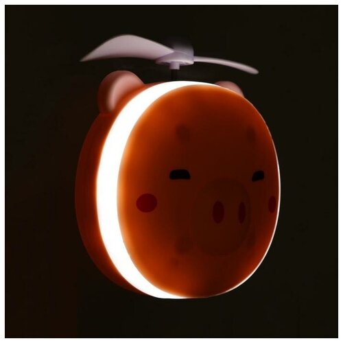 Персональный вентилятор LV-03 Свинка с зеркалом светильник аккумулятор розовый 1 шт 46800₽