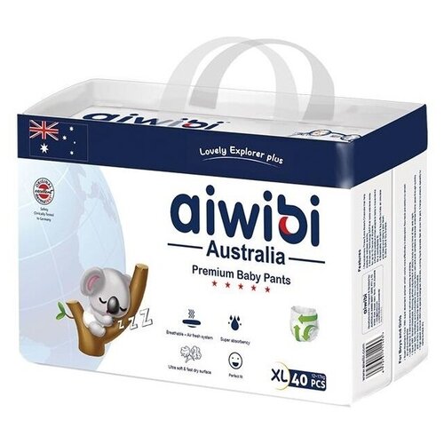 Трусики-подгузники детские AIWIBI XL 13-18 кг 40 шт 1020₽
