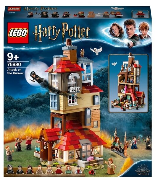 Конструктор LEGO Harry Potter 75980 Нападение на Нору