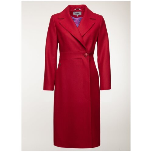 фото Пальто шерстяное 109, idekka, размер 48, винный