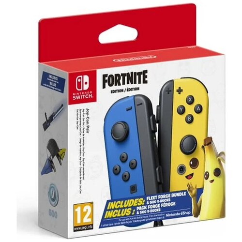 Набор два контроллера Joy-Con (Nintendo Switch) Fortnite Edition + 500 В-баксов и код загрузки для аксессуаров